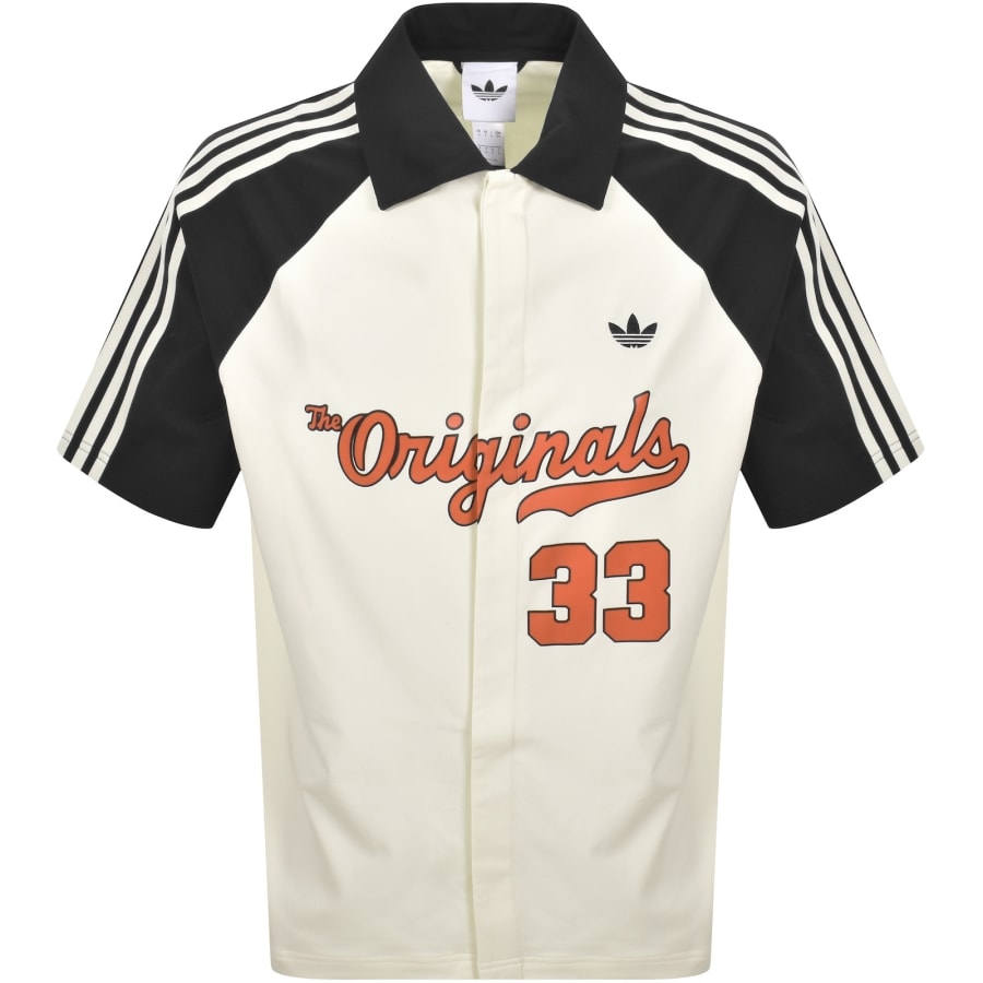 adidas Originals Winter Shooter Shirt Cream | Mainline Menswear